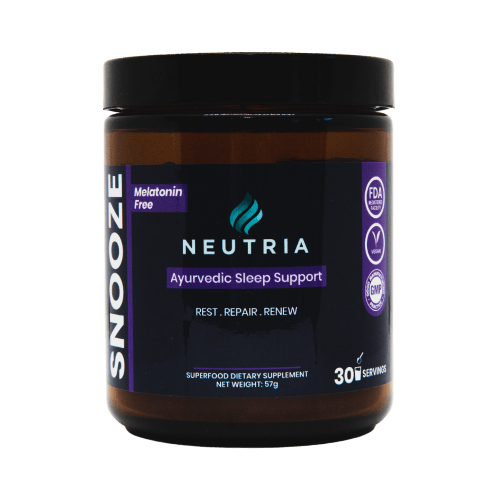 SNOOZE - 100% Natural Ayurvedic Sleep Aid - Neutria
